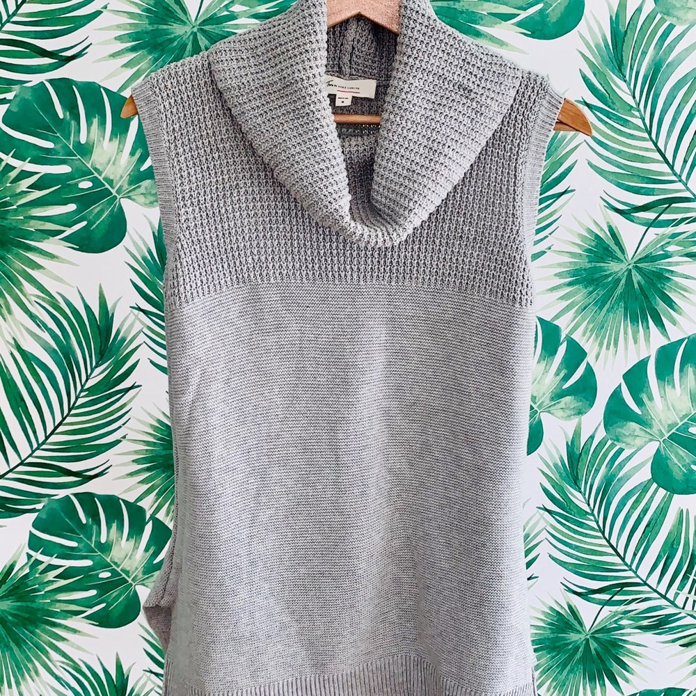 Cowl neck sweater tank